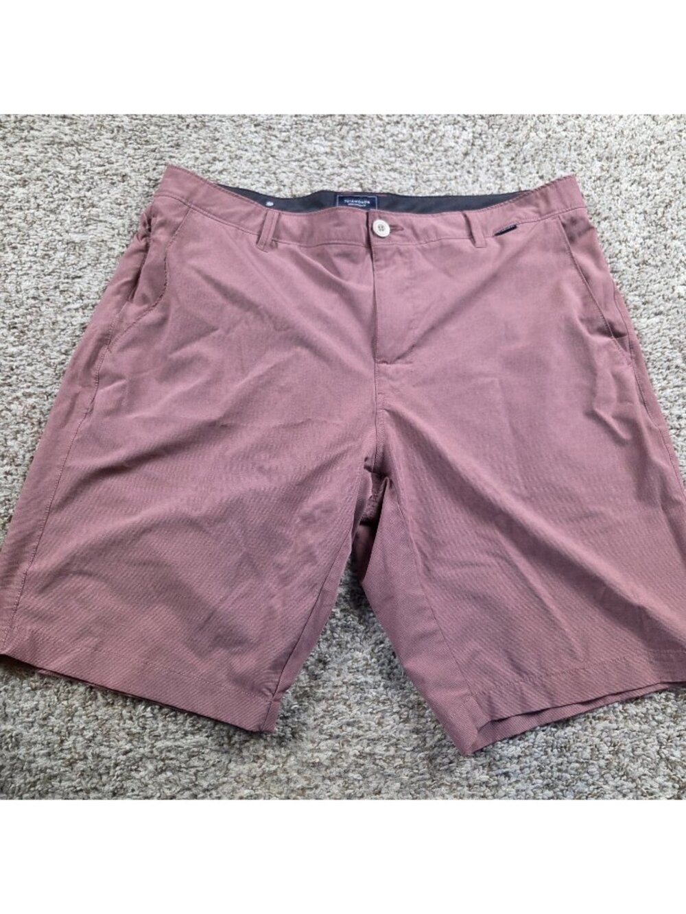 7 Diamonds Performance Shorts Men's 36 Red Stretch Golf Casual